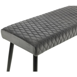 Julian Bowen Luxe Low Bench - Grey - thumbnail 4