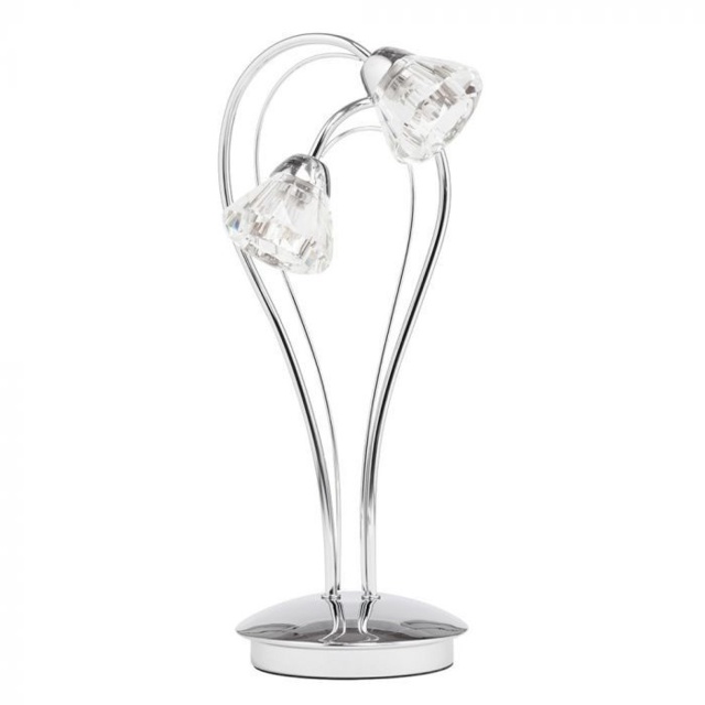 BHS Marianne Table Lamp - Chrome/Clear - image 1