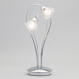 BHS Marianne Table Lamp - Chrome/Clear - thumbnail 2