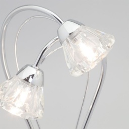 BHS Marianne Table Lamp - Chrome/Clear - thumbnail 3