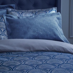 Catherine Lansfield Signature Art Deco Pearl Navy Blue Duvet Set - Super King - thumbnail 5