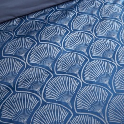 Catherine Lansfield Signature Art Deco Pearl Navy Blue Duvet Set - Super King - thumbnail 4
