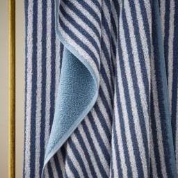 Christy Portobello Stripe Cotton Towel - Chalk Blue - Hand Towel - thumbnail 3