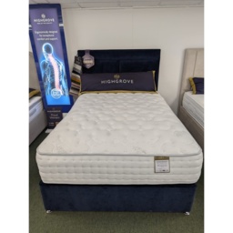 Highgrove Westminster 3000 Mattress and Divan Set With Headboard - 135cm Double - 22 Drawers - Floor Standing Headboard - thumbnail 4