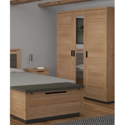 Fusion Rustic Oak Bed Frame - Double - thumbnail 2