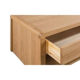 Julian Bowen Curve Rectangular Coffee Table - Oak - thumbnail 5