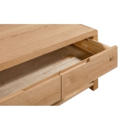 Julian Bowen Curve Rectangular Coffee Table - Oak - thumbnail 6