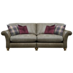 Milton 4 Seater Standard Back Sofa - Leather Grade C