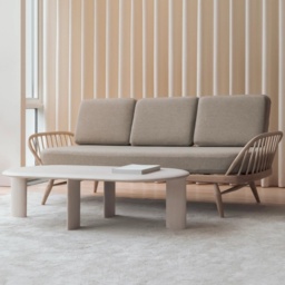 Ercol 3 Seater Studio Couch - Fabric Grade C - thumbnail 1