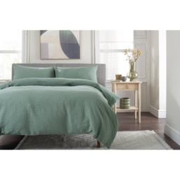 The Lyndon Company Tilly Texture Duvet Set - Green - Single