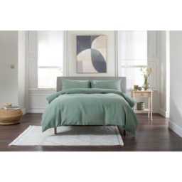 The Lyndon Company Tilly Texture Duvet Set - Green - Single - thumbnail 4