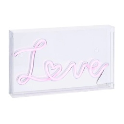 BHS Glow LED Love Neon Light Box - Pink - thumbnail 2