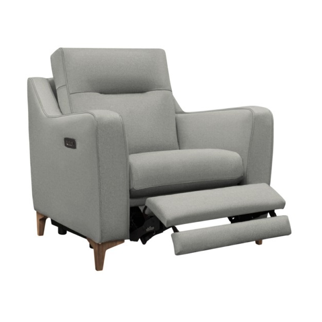 G Plan Austen Leather Armchair With Power Footrest and USB - Leather Grade H - image 1