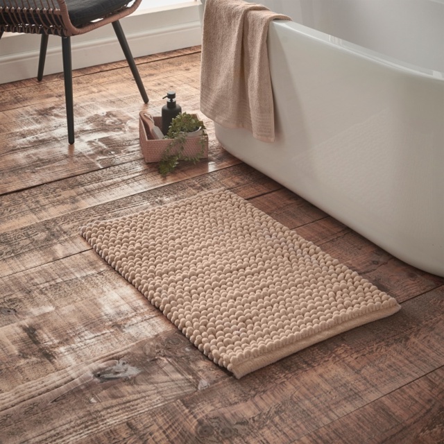 Bianca Aspen Bobble Bath Mat 50x80cm - Natural - image 1
