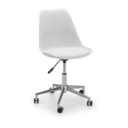 Julian Bowen Erika Office Chair - White/Chrome - thumbnail 2