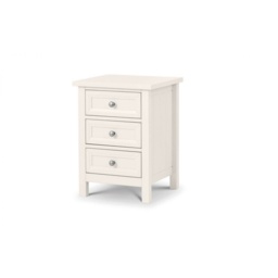 Julian Bowen Maine 3 Drawer Bedside Table - Dove Grey - thumbnail 2