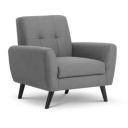 Julian Bowen Monza Chair - Dark Grey Velvet - thumbnail 4