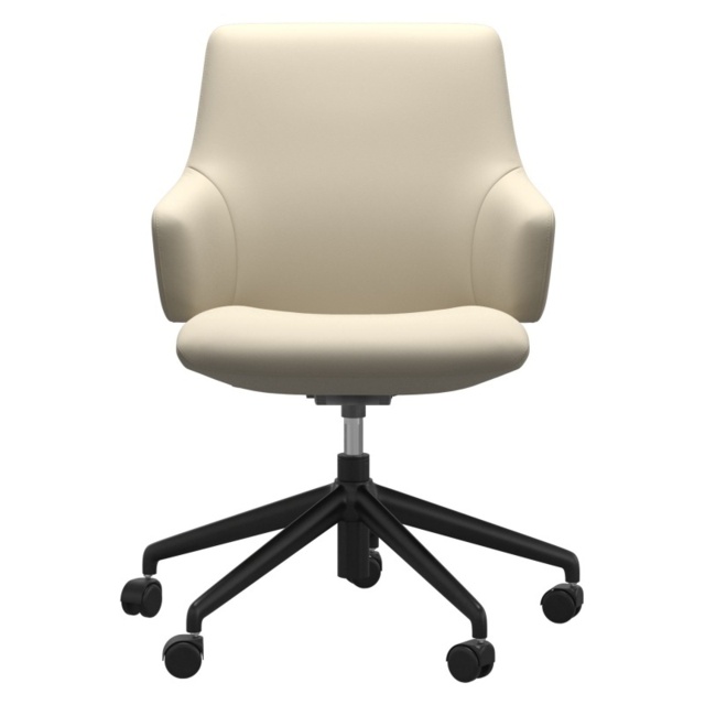 Stressless Laurel Low Back Home Office Chair With Arms - Fabric - image 1