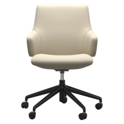 Stressless Laurel Low Back Home Office Chair With Arms - Fabric