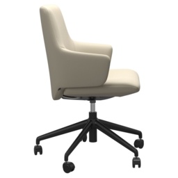 Stressless Laurel Low Back Home Office Chair With Arms - Fabric - thumbnail 4
