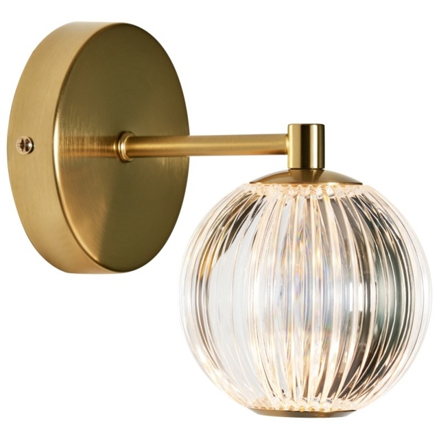 BHS Rimi Acrylic Ball Wall Light - Brass - image 1