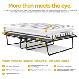 Jay-Be Supreme Automatic Folding Bed With Rebound e-Fibre Mattress - Small Double - thumbnail 5