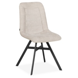 Stevie Upholstered Dining Chair Pair - Miami Toffee Fabric