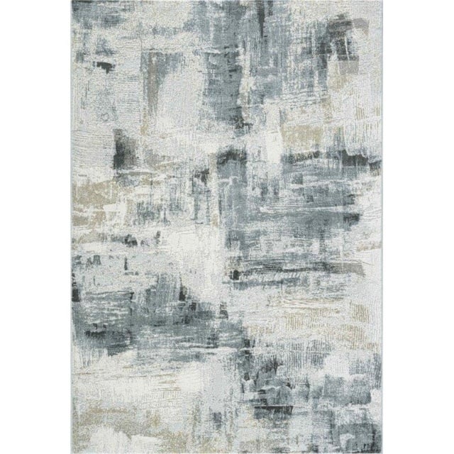 Mastercraft Canyon Polyester Heatset Rug 52067/6676 - Cream White - 160x230cm - image 1