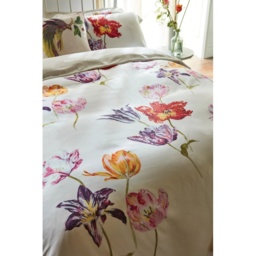 Sanderson Tulipomania Duvet Cover Set - Rose Red/Amethyst - Single - thumbnail 2