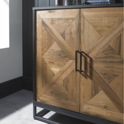 Vancouver Rustic Oak and Peppercorn Wide Sideboard - thumbnail 4