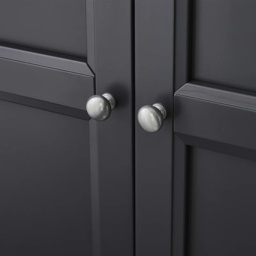 Julian Bowen Maine 3 Door Combination Wardrobe - Anthracite - thumbnail 5