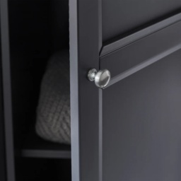 Julian Bowen Maine 3 Door Combination Wardrobe - Anthracite - thumbnail 6