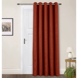 Sundour Amberley Thermal Eyelet Curtains - Terracotta - W 66 x 72 - thumbnail 3