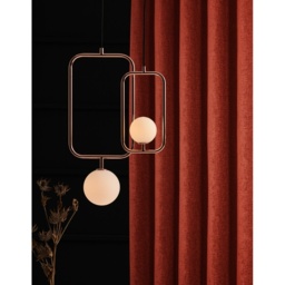 Sundour Amberley Thermal Eyelet Curtains - Terracotta - W 66 x 72 - thumbnail 4