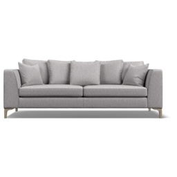 Maddie Extra Large Pillow Back Fabric Sofa - Fabric Grade C - thumbnail 1