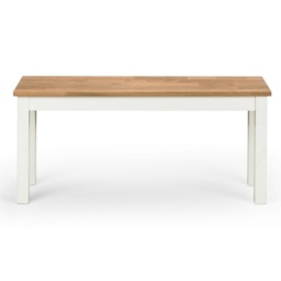 Julian Bowen Coxmoor Bench - Ivory and Oak - thumbnail 3