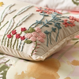 Catherine Lansfield Countryside Floral Filled Cushion 30x50cm - Natural - thumbnail 3