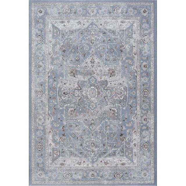Mastercraft Da Vinci Heatset Wilton Rug 057 - 0128/5255 - Grey and Blue - 160x230cm - image 1