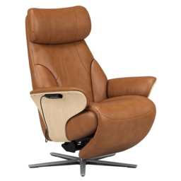 Stressless Adam Power Recliner Chair With Sirius Base - Noblesse Leather - thumbnail 2