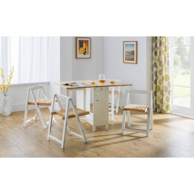 Julian Bowen Savoy Dining Table Set - Light Oak Finish - image 1