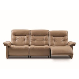 Stressless Mary 3 Seater Power Recliner Sofa With Upholstered Arms - Fabric - thumbnail 2
