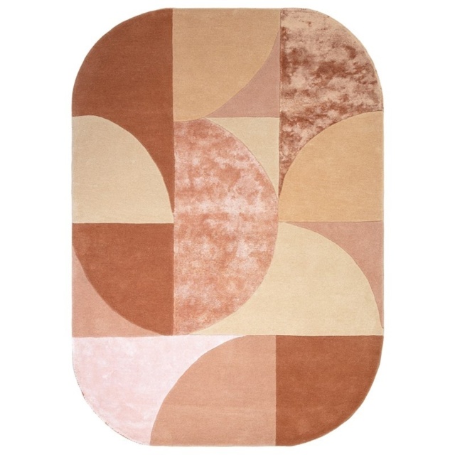 Asiatic Matrix MAX78 Oval Hand Made Rug - Earth Brown - 160cm x 230cm - image 1