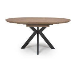 Phoenix 120cm/160cm Extending Dining Table - Light Walnut - thumbnail 1