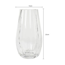 BHS Tulip Glass Vase - Clear - thumbnail 2