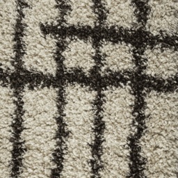 Mastercraft Twilight 039-0002/6933 Shaggy Fringed Rug - Cream/Black - 80cm x 150cm - thumbnail 3