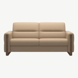 Stressless Fiona Leather 2.5 Seater Sofa - Batick Leather - 1 x Wood Arm RHF - thumbnail 2