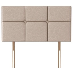 Silentnight Arezzo Strutted Headboard - 180cm Super King - Premium Fabric - thumbnail 1