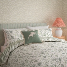 Sanderson Options Solaine Duvet Set - Green - Single - thumbnail 2