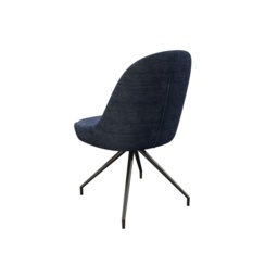Akante Miami Swivel Dining Chair - Navy Blue - thumbnail 2