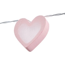 BHS Glow LED Love Heart String Lights - Pink - thumbnail 3
